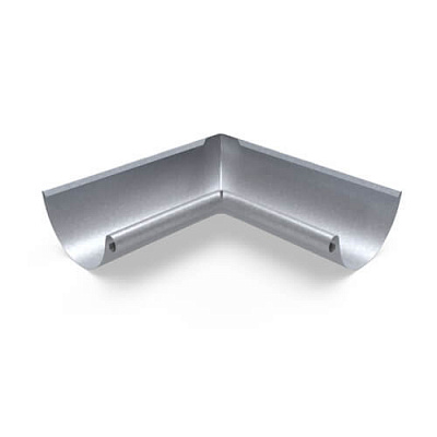 Угол желоба внутренний 90 градусов d 125 мм ОЦИНКОВАННЫЙ OSNO