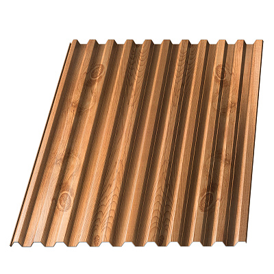 Профнастил С-21 под дерево Клен Светлый 0.45 мм SteelArt Россия