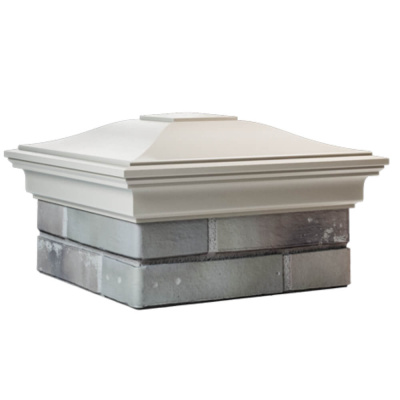 Колпак на столб забора MONBLAN Бежевый 1,5х1,5 кирпича 2