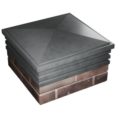 Колпак Бона Серый с посадкой 2х2 кирпича (513х513мм) фото 3