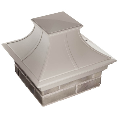 Колпак на столб забора MONBLAN PREMIUM Бежевый 1,5х1,5 кирпича 3